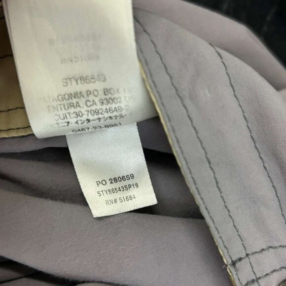 Patagonia Men's Size 32 Gray Blue Trim Swim Logo Shorts Drawstring Wavefarer - Picture 8 of 13